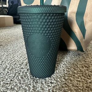 Starbucks Dark Green Studded Tumbler